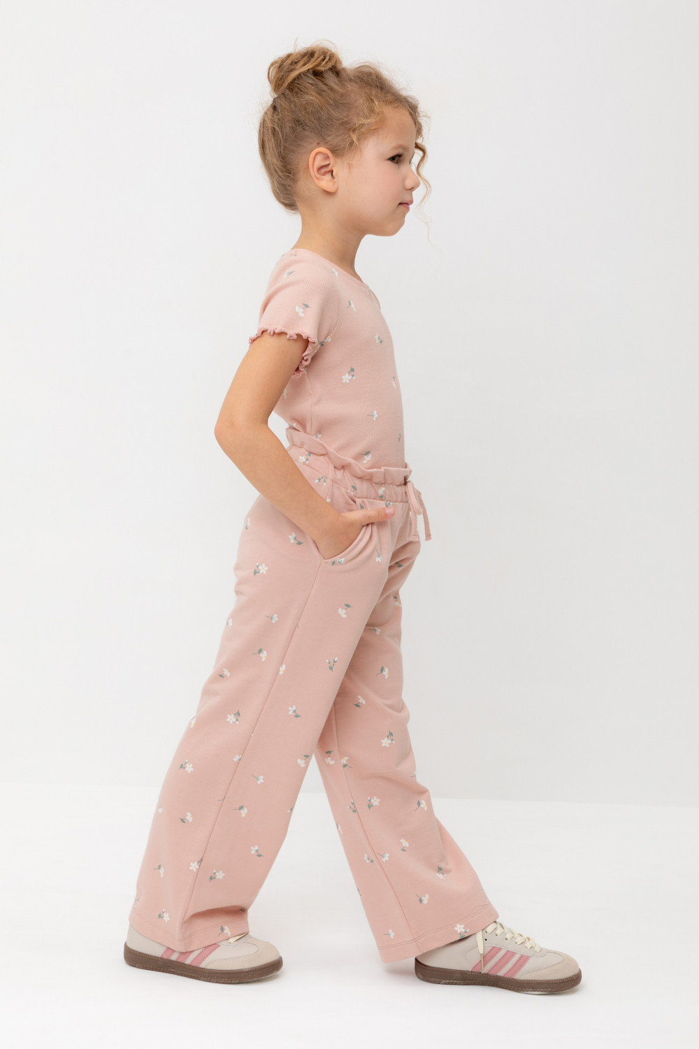 Брюки для девочки, артикул: КР 400798, цвет: розовый, фото 3