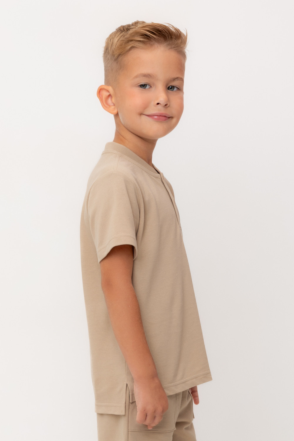 Футболка для мальчика, артикул: КР 302405-1, цвет: бежевый, фото 3