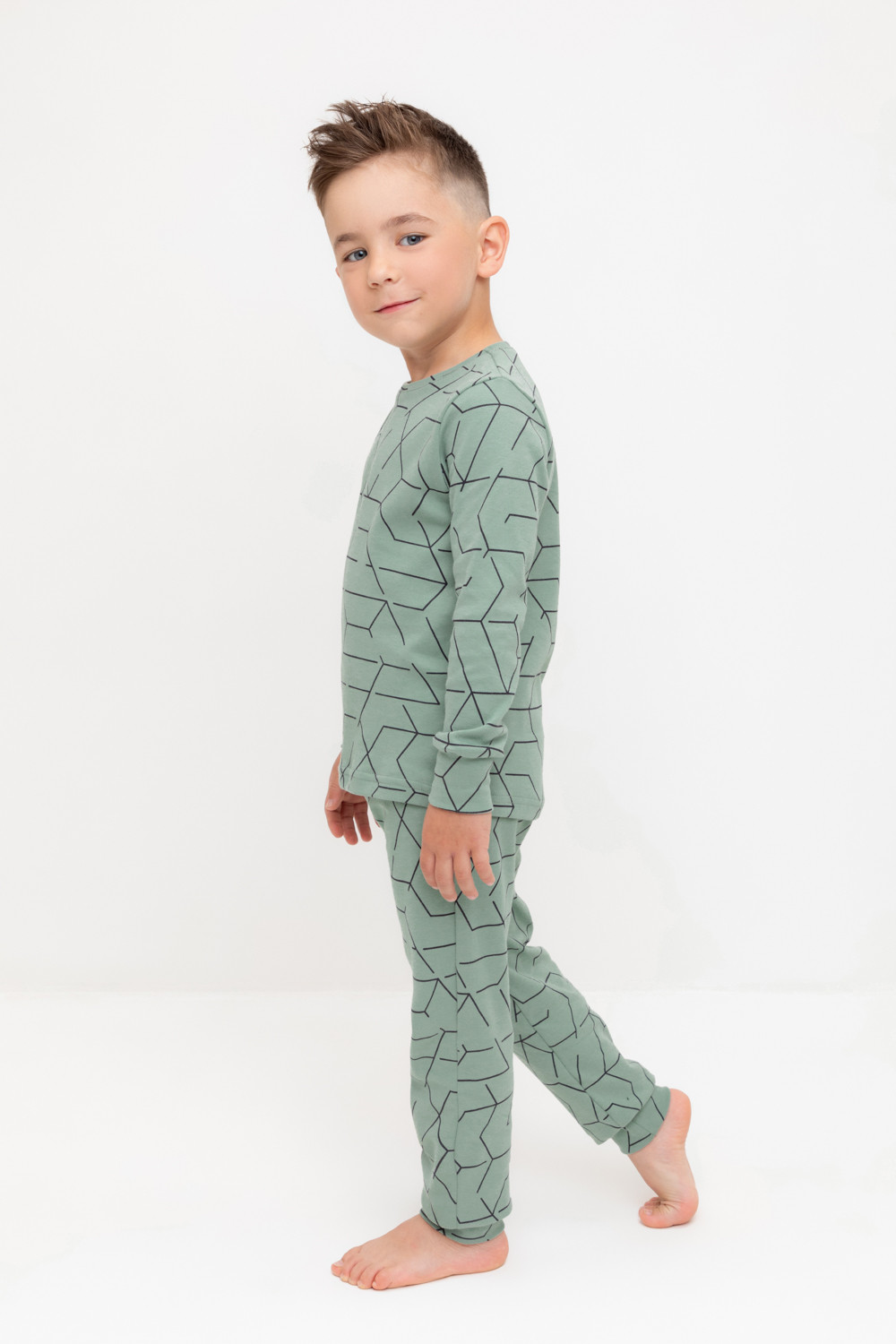 Пижама для мальчика, артикул: К 1552, цвет: хаки, фото 3