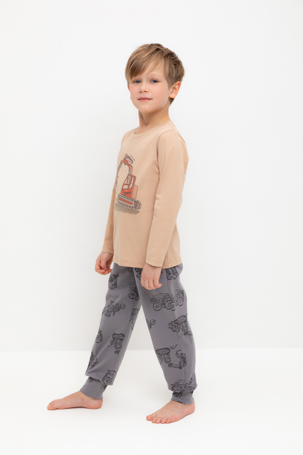 Пижама для мальчика, артикул: К 1606, цвет: бежевый, фото 3