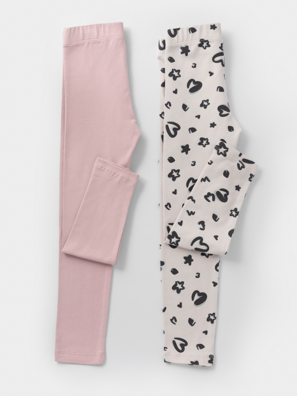 Лосины для девочки, артикул: МП 4074-2уп, цвет: светло-бежевый, фото 3