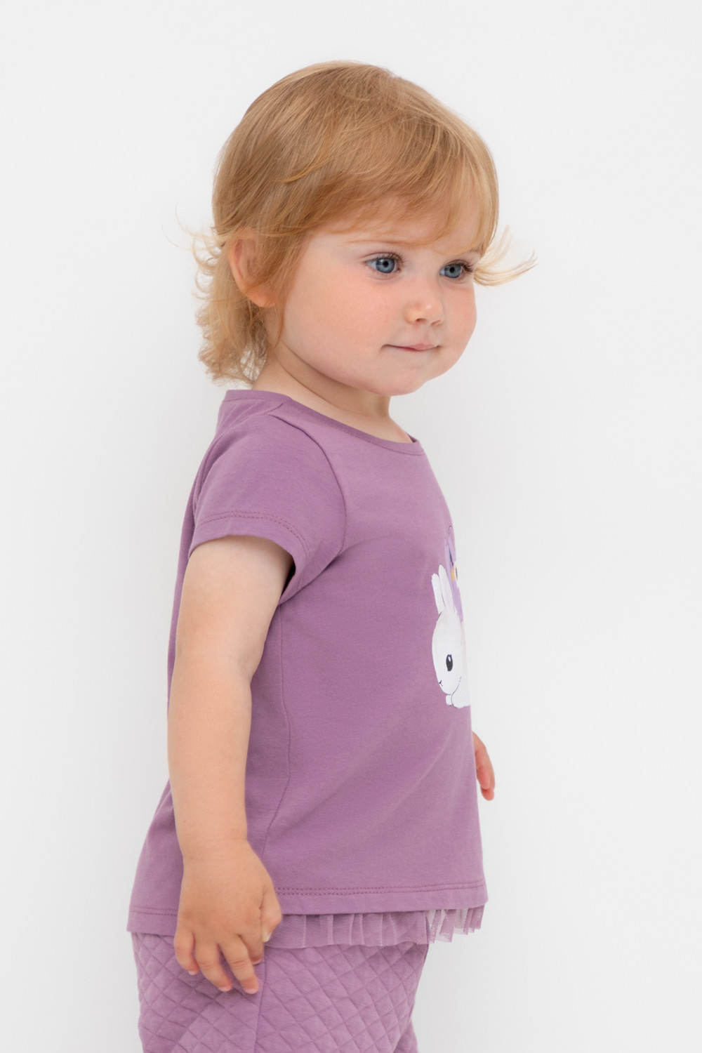 Футболка для девочки, артикул: КР 302321, цвет: бордовый, фото 3