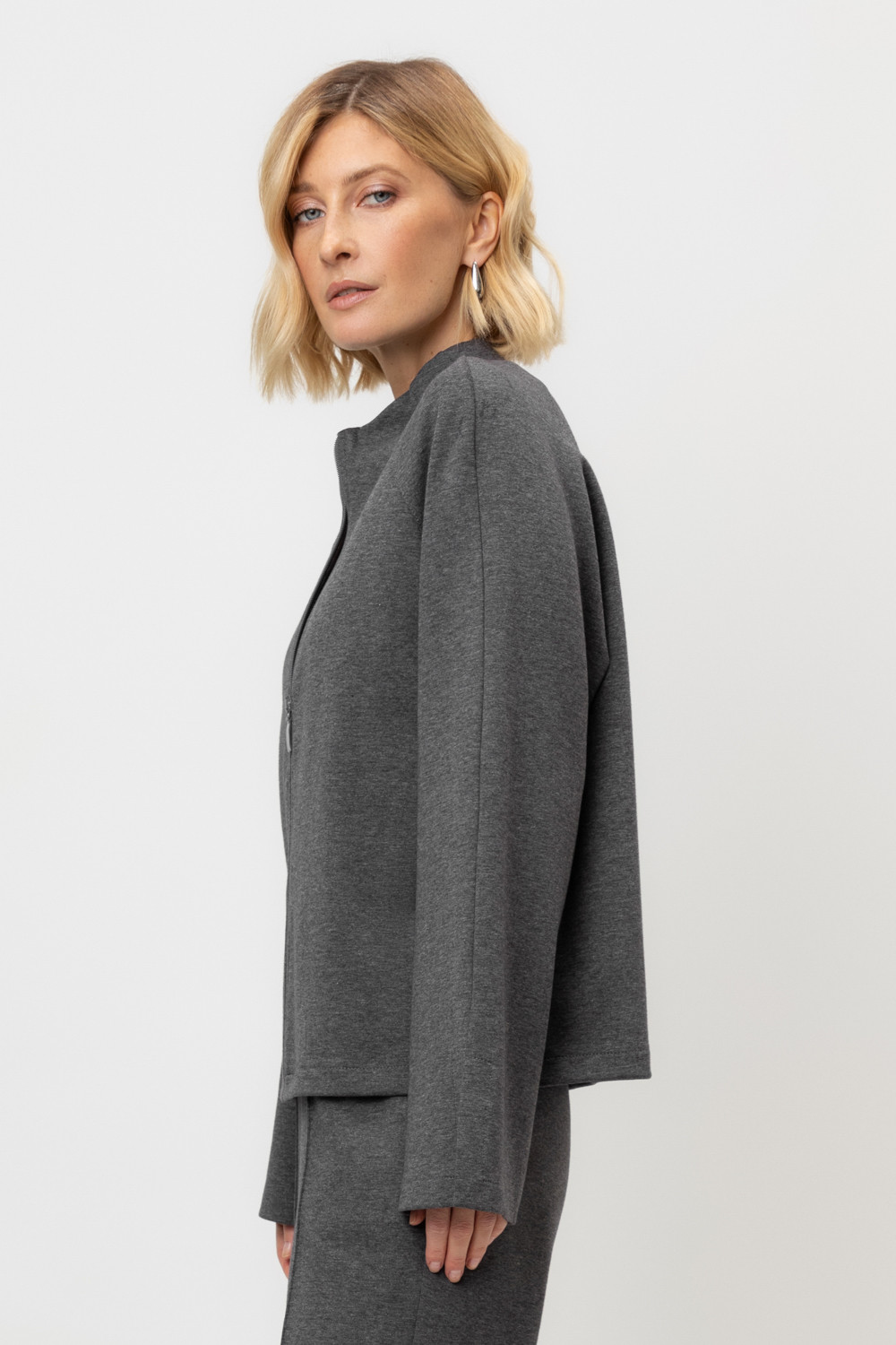 Жакеты, куртки женские для мам, артикул: ЕВТ 3251, цвет: темно-серый, фото 3