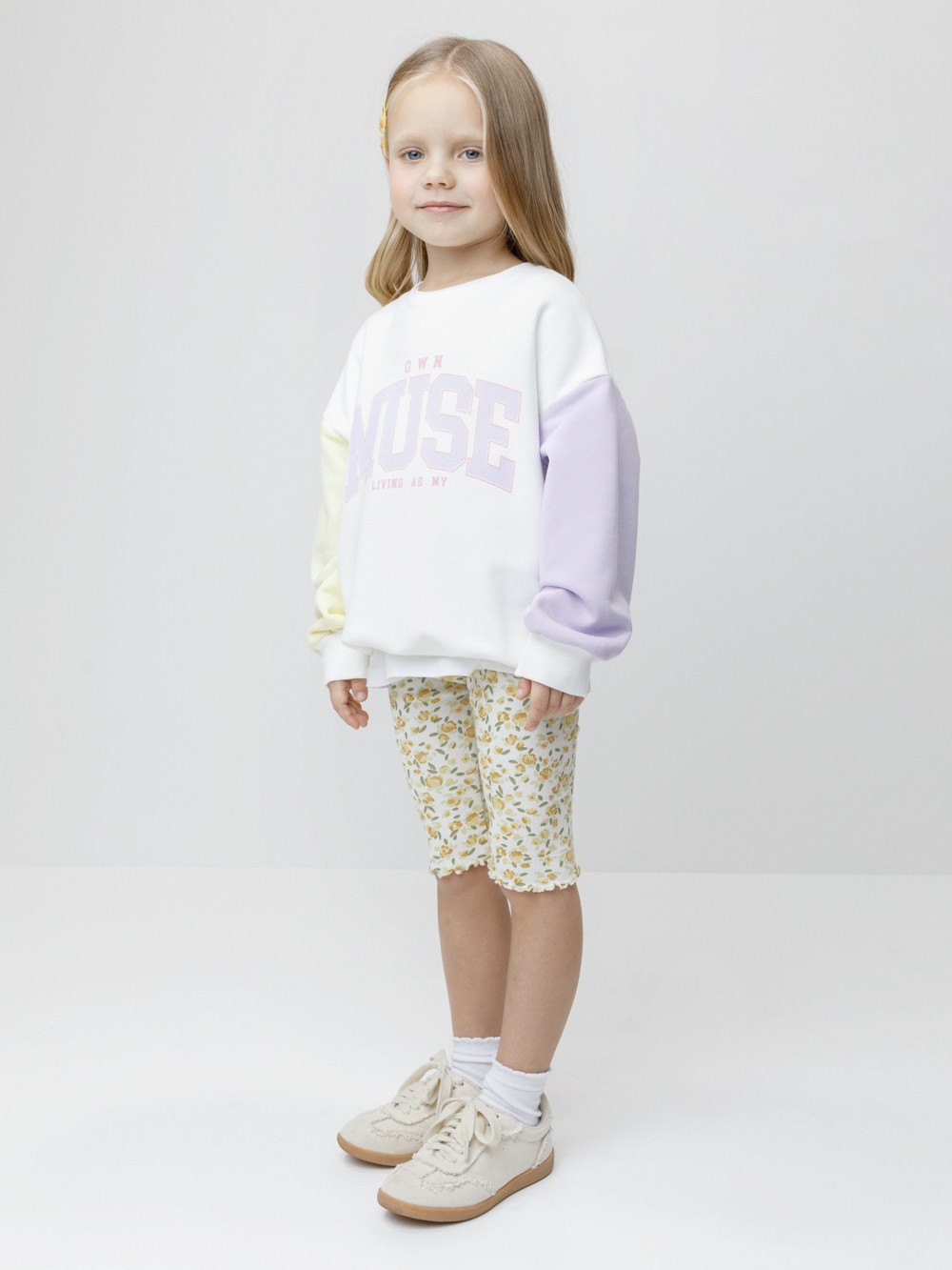 Велосипедки для девочки, артикул: КР 400797, цвет: сахар, фото 3