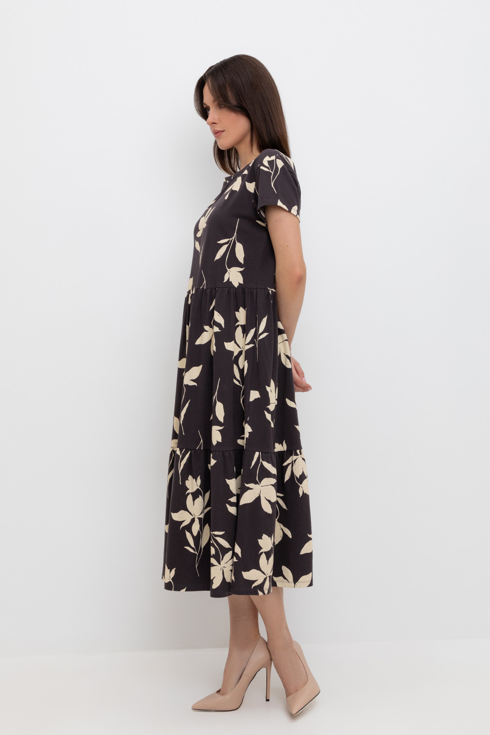 Платья женские для мам, артикул: ЕВТ 5019, цвет: черный3, фото 3