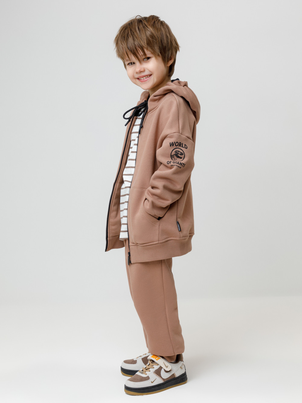 Толстовки для мальчика, артикул: КР 302853, цвет: кофейный, фото 3