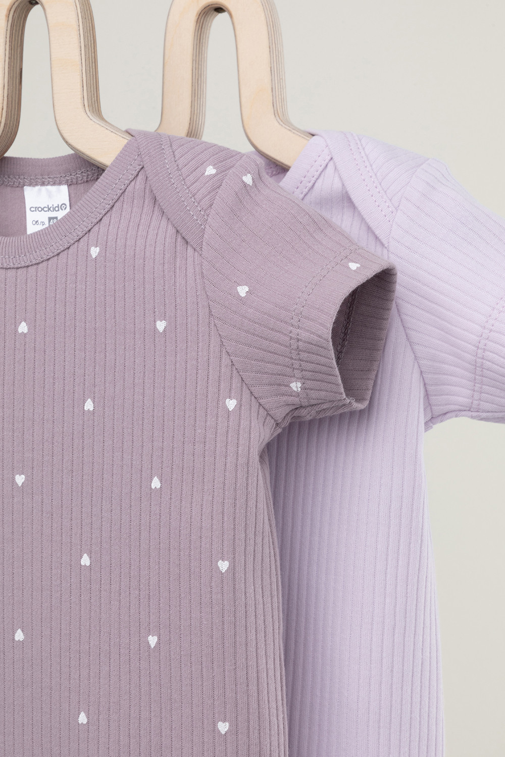 Боди для новорожденных, артикул: К 6525-2уп, цвет: фиолетовый, фото 3