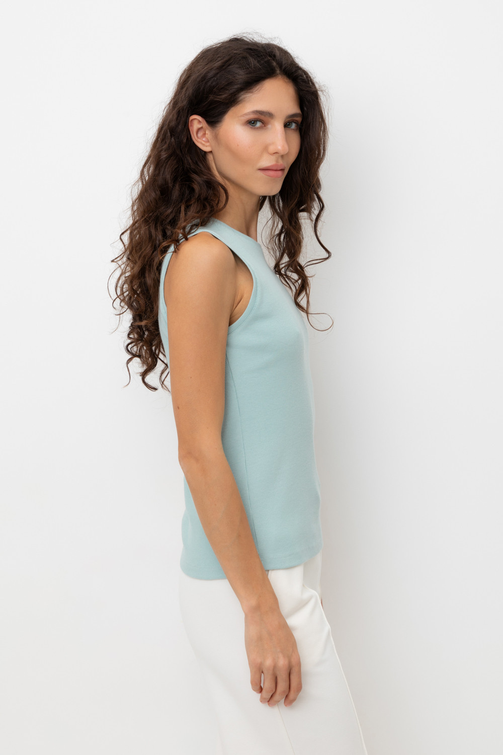 Майки женские для мам, артикул: ЕВТ 3037/25, цвет: минт, фото 3