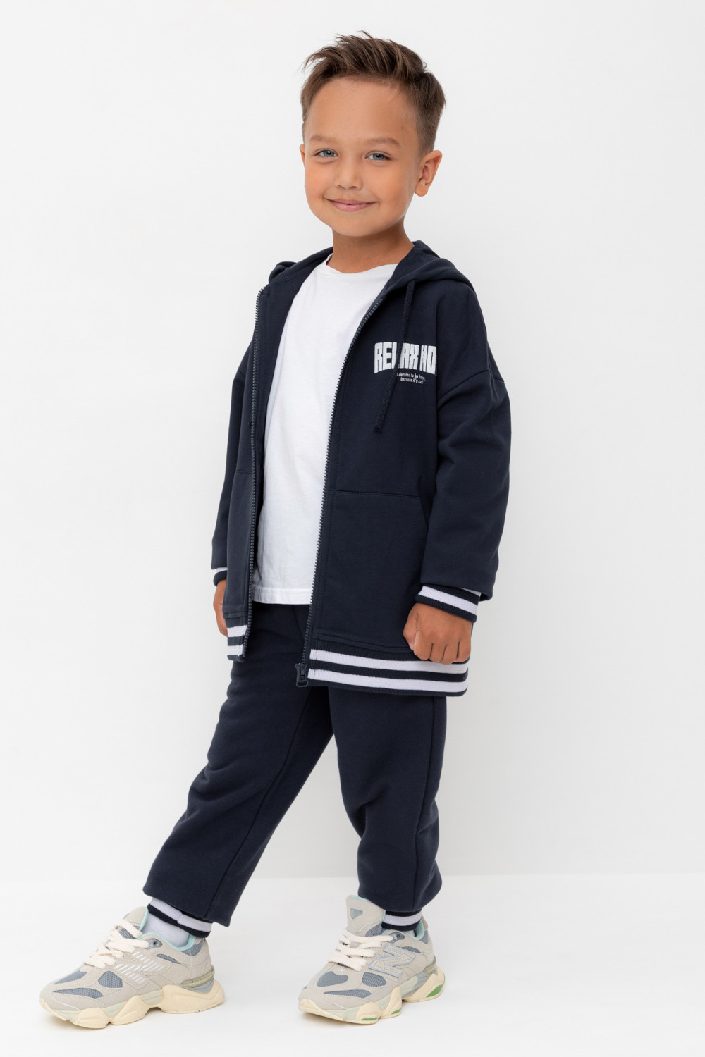 Брюки для мальчика, артикул: КР 400784, цвет: темно-синий, фото 3