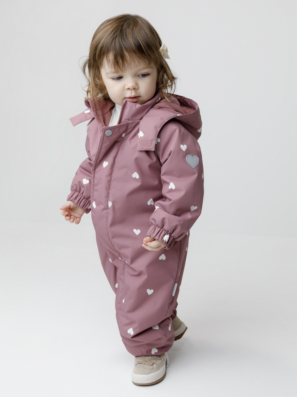 Комбинезоны утепленные для девочки, артикул: ВК 60085/н/46 Ал, цвет: розовый, фото 3