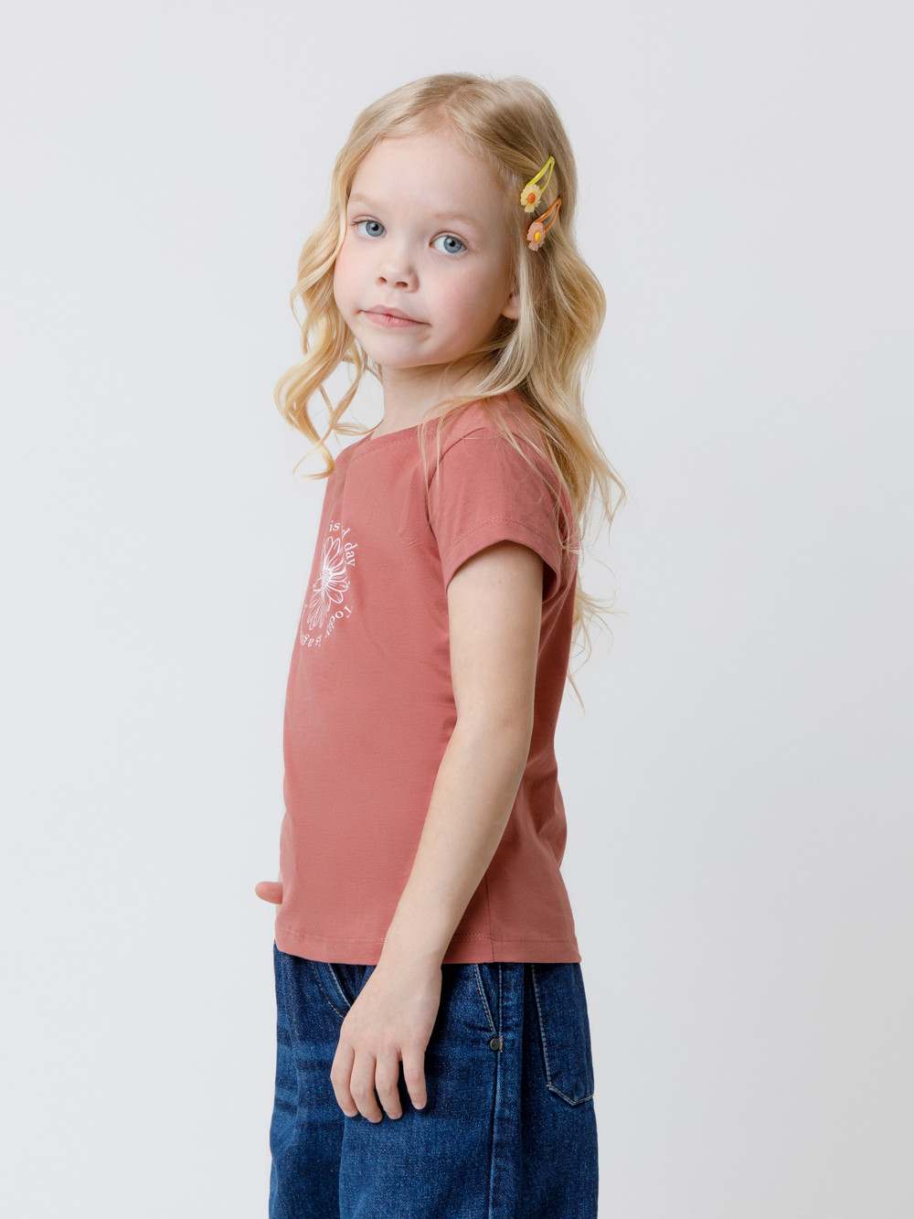 Футболка для девочки, артикул: КП 302763, цвет: коричневый, фото 3