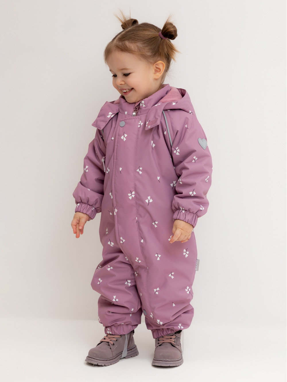 Комбинезоны утепленные для девочки, артикул: ВК 60085/н/51 Ал, цвет: бордовый, фото 3