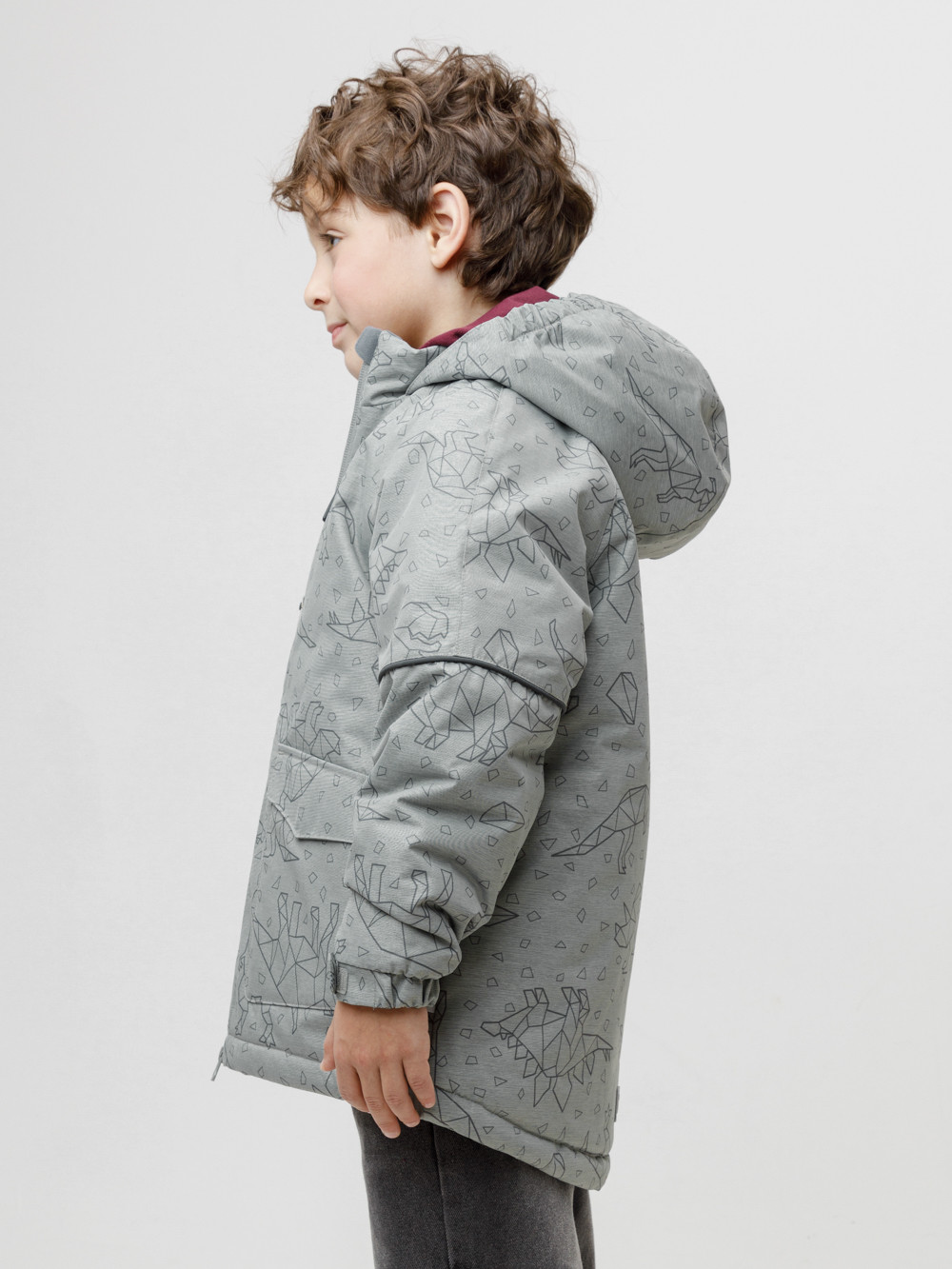 Куртки для мальчика, артикул: ВК 36093/н/2 ГР, цвет: зеленый, фото 2