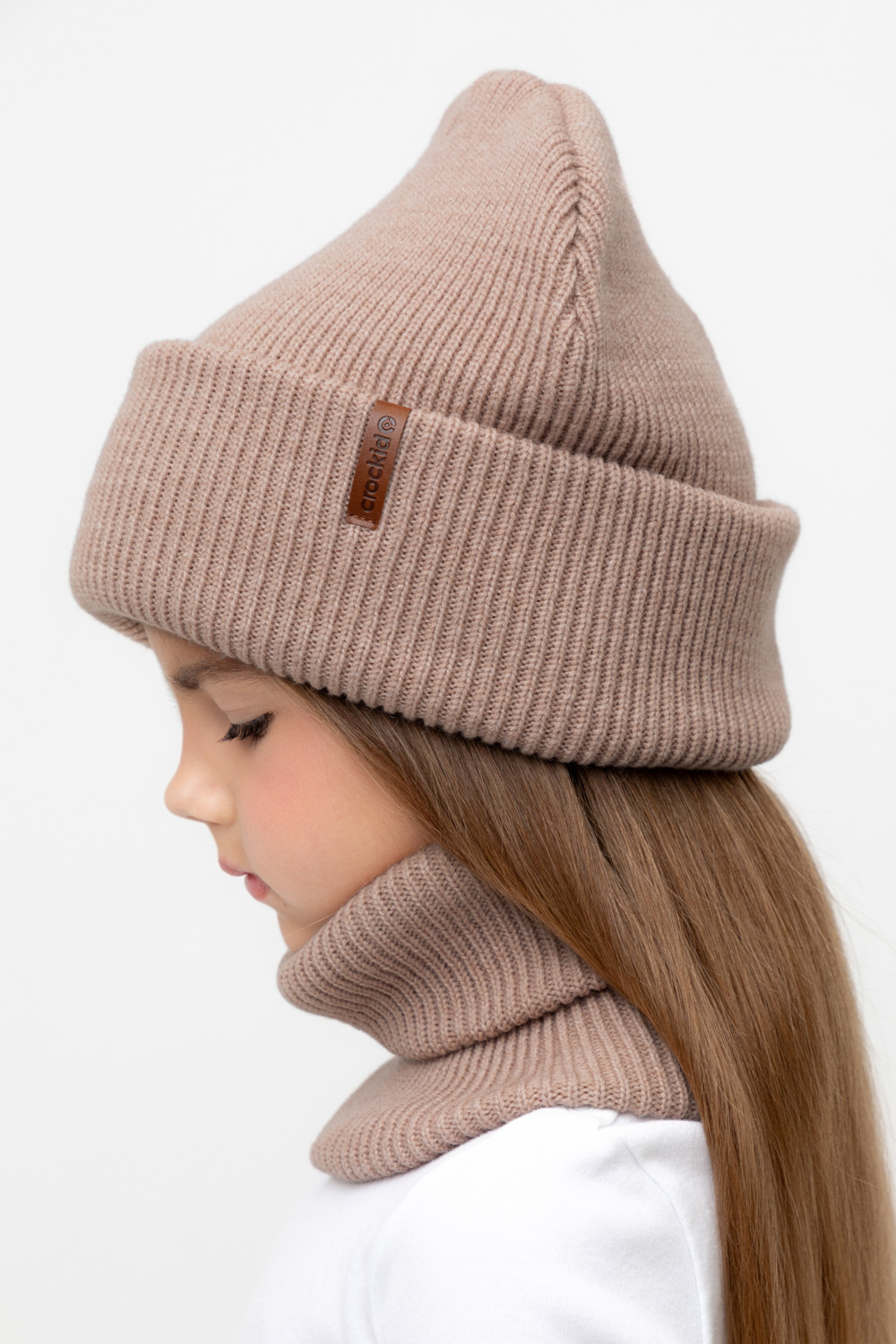 Комплекты вязаные, артикул: КВ 22016/ш, цвет: бежевый, фото 3