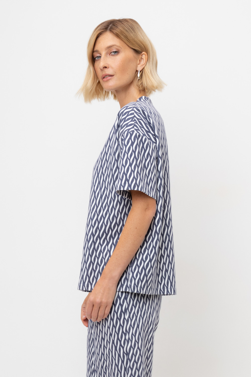 Футболки женские для мам, артикул: ЕВТ 3317, цвет: синий, фото 3