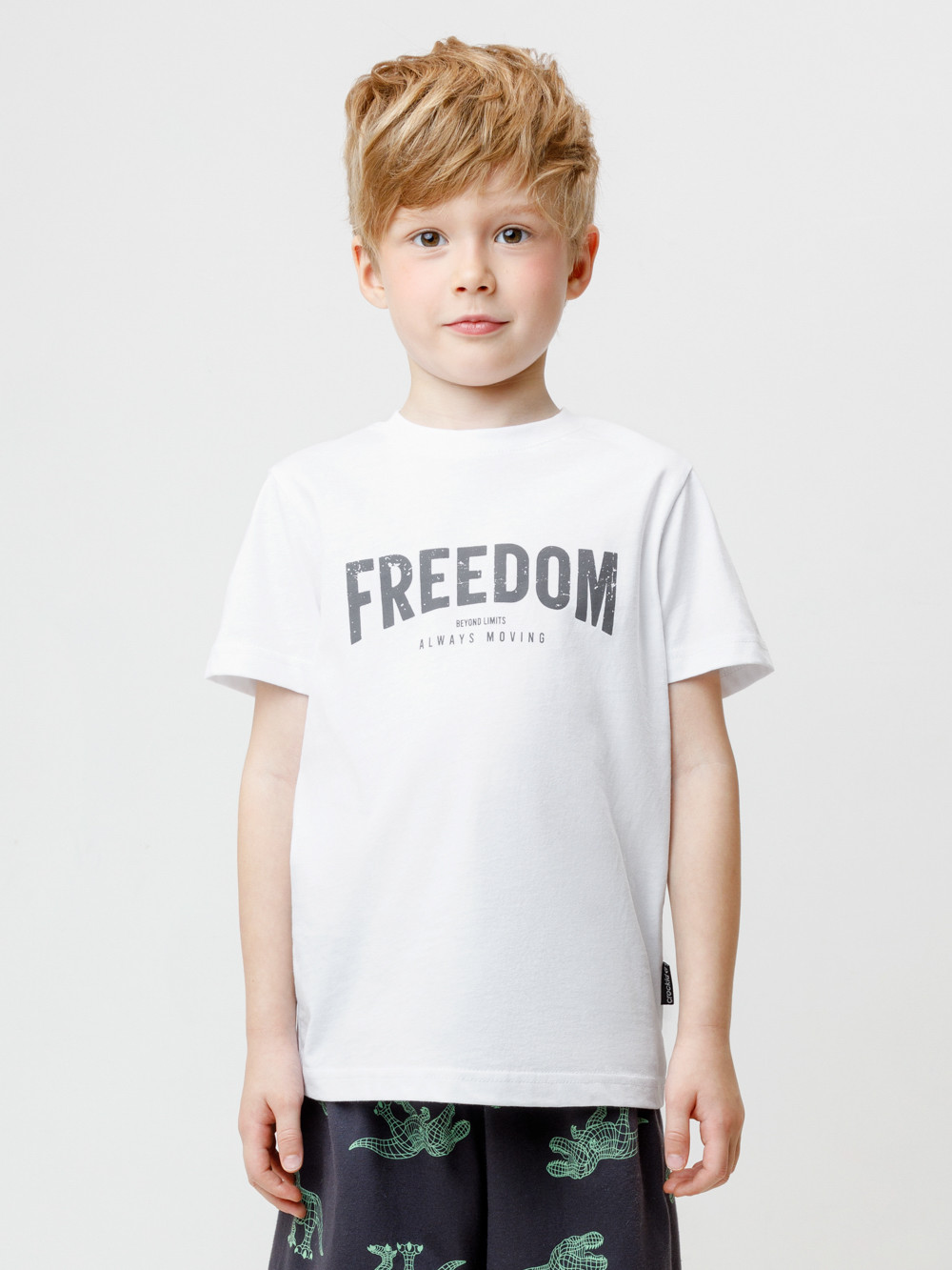Футболка для мальчика, артикул: КР 303006, цвет: белый, фото 3