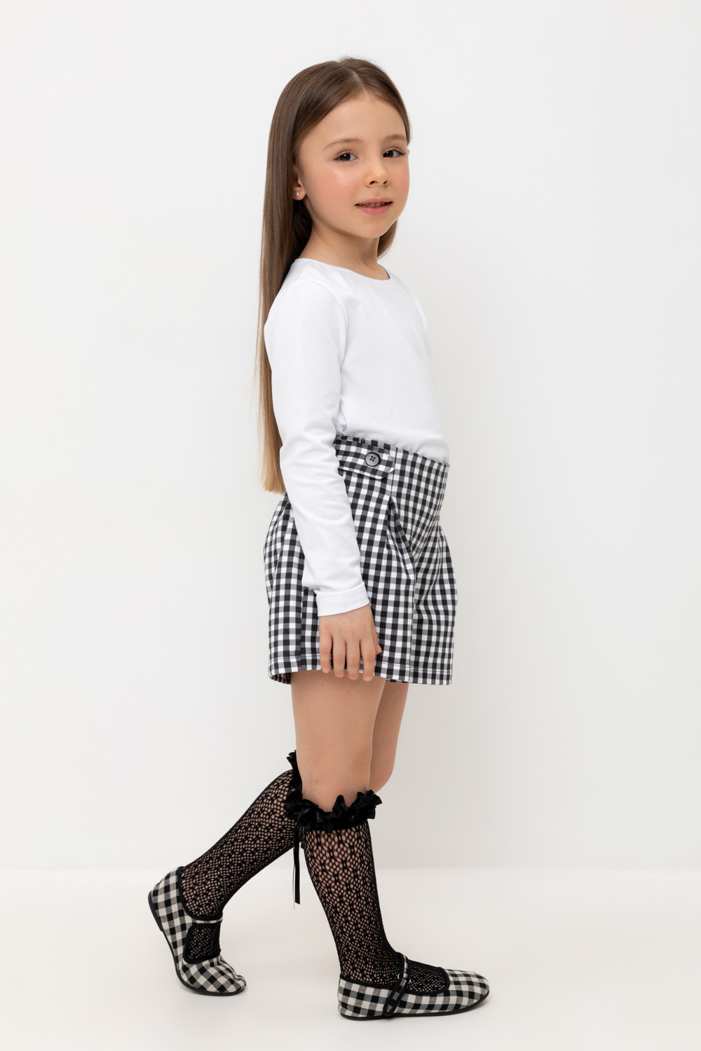 Шорты для девочки, артикул: КР 400732, цвет: серый, фото 3