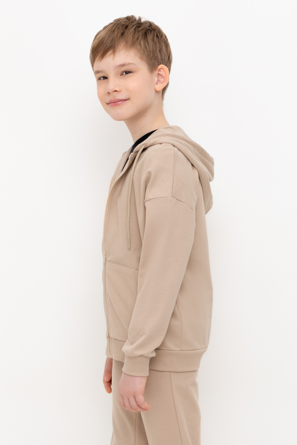 Жакет для мальчика, артикул: КР 302402, цвет: бежевый, фото 3