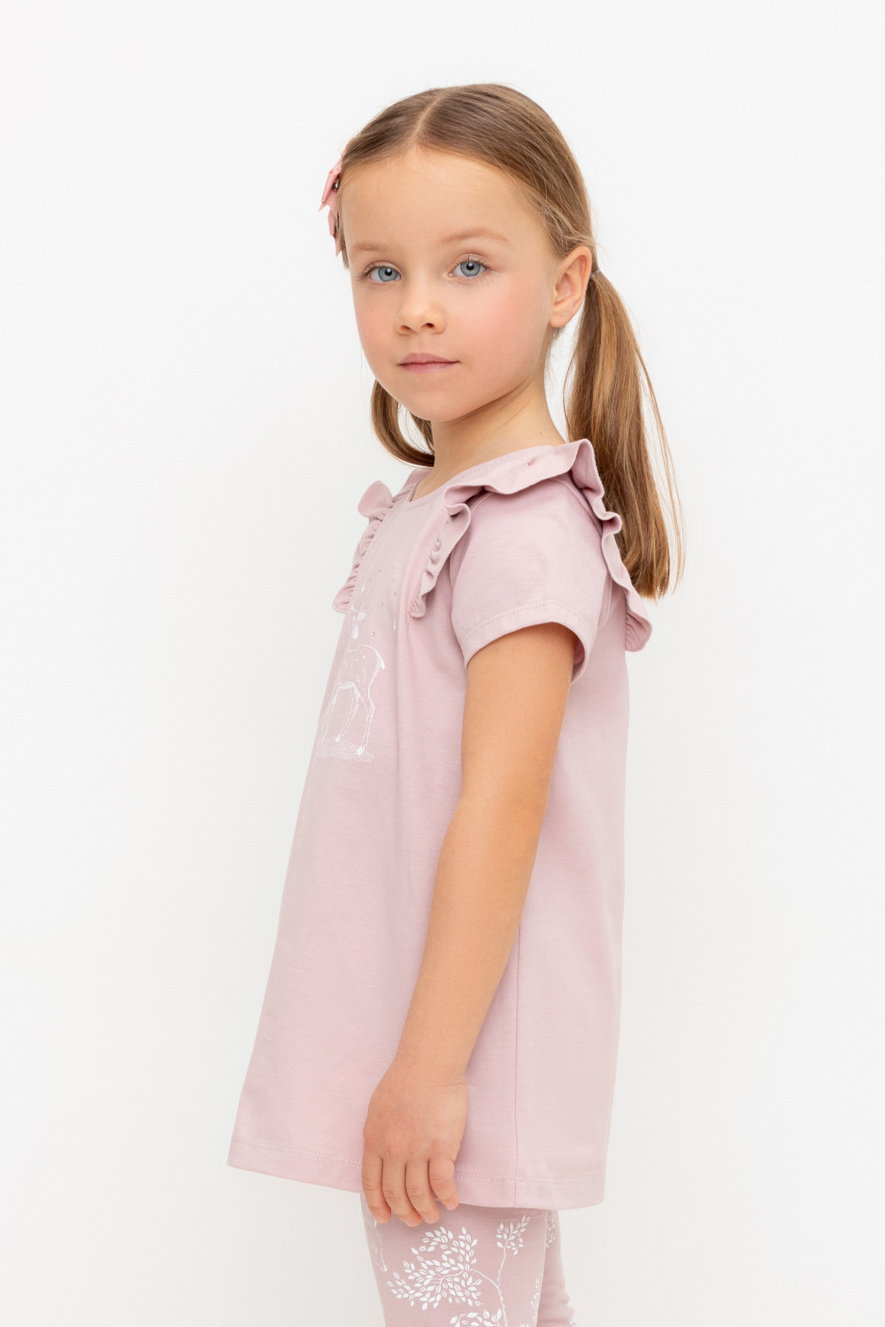 Блузка для девочки, артикул: КР 5904, цвет: розовый, фото 3