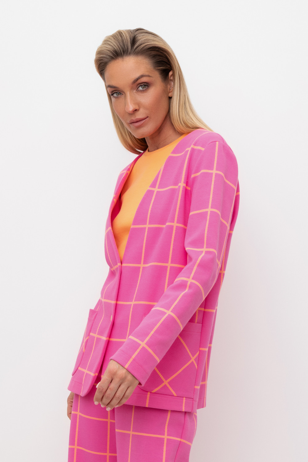 Жакеты, куртки женские для мам, артикул: ЕВТ 3223, цвет: ярко-розовый, фото 3