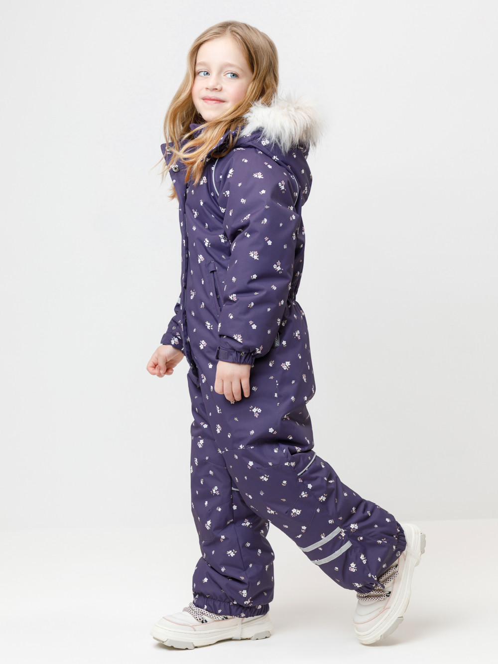 Комбинезоны утепленные для девочки, артикул: ВК 60098/н/11 ГР, цвет: бордовый, фото 3