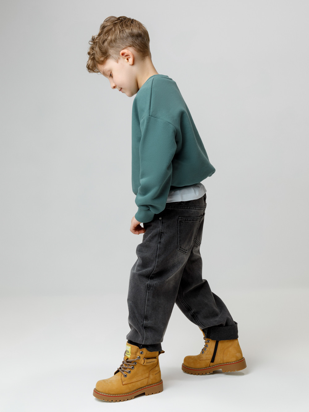 Свитшоты для мальчика, артикул: КР 302802, цвет: зеленый, фото 3