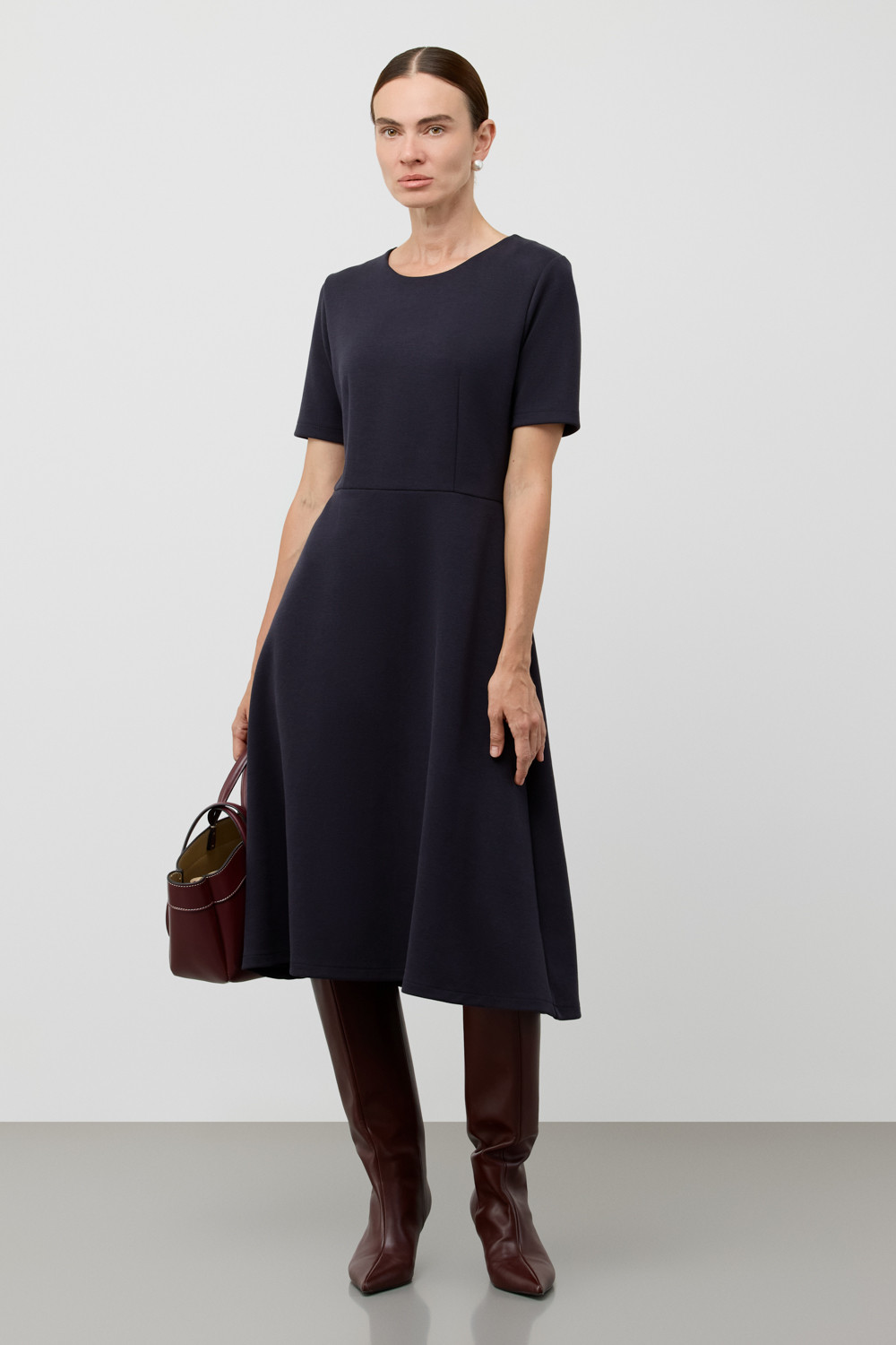 Платья женские для мам, артикул: ЕВТ 5097, цвет: синий, фото 3