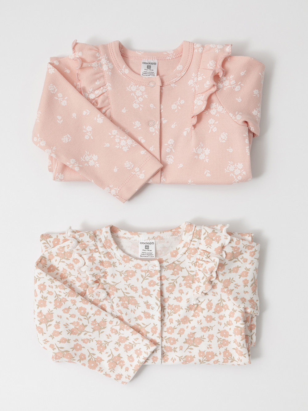 Комбинезон для новорожденных, артикул: К 6534-2уп, цвет: розовый, фото 3