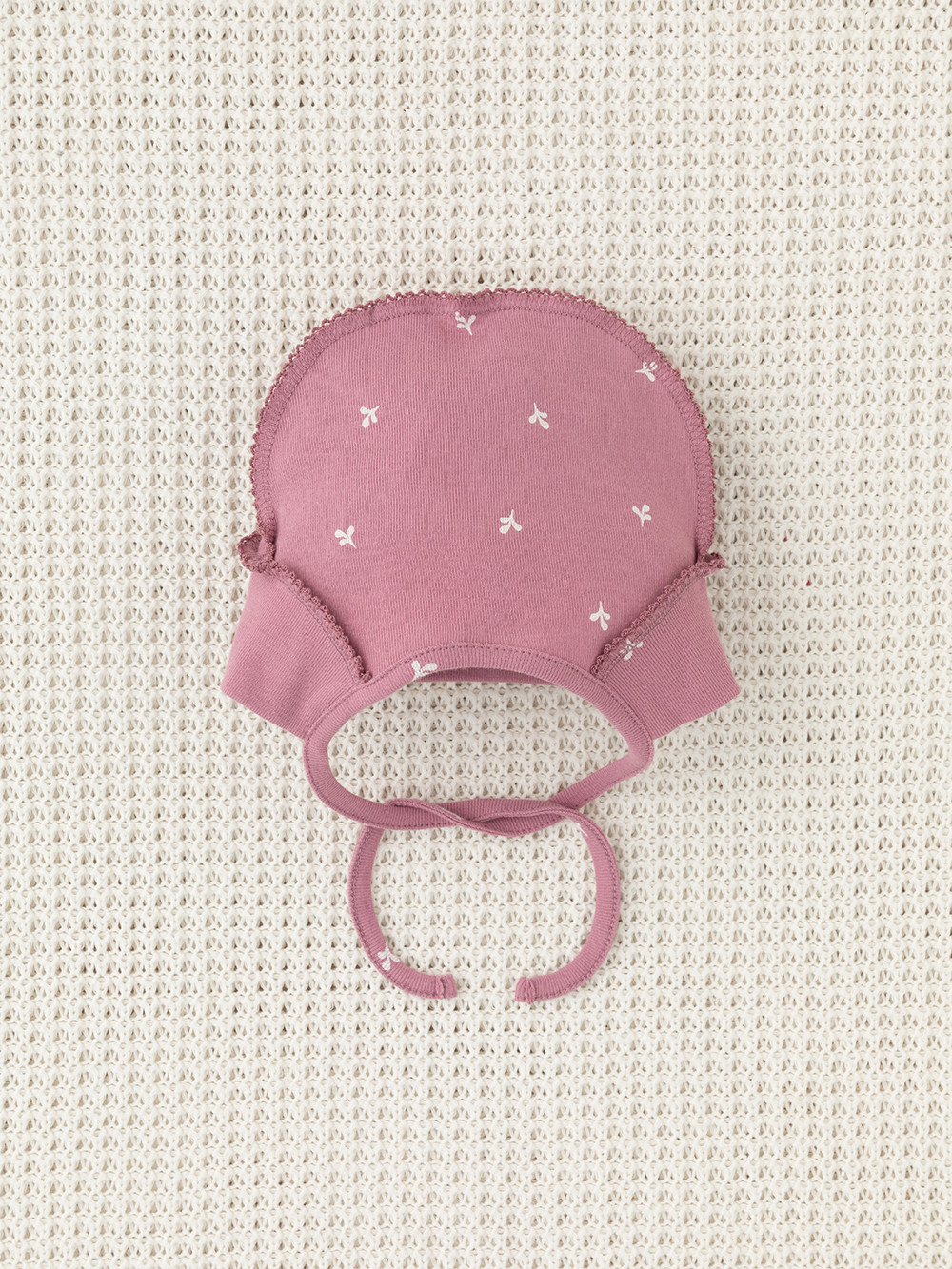 Шапочка ясельная для новорожденных, артикул: К 8176, цвет: розовый, фото 3