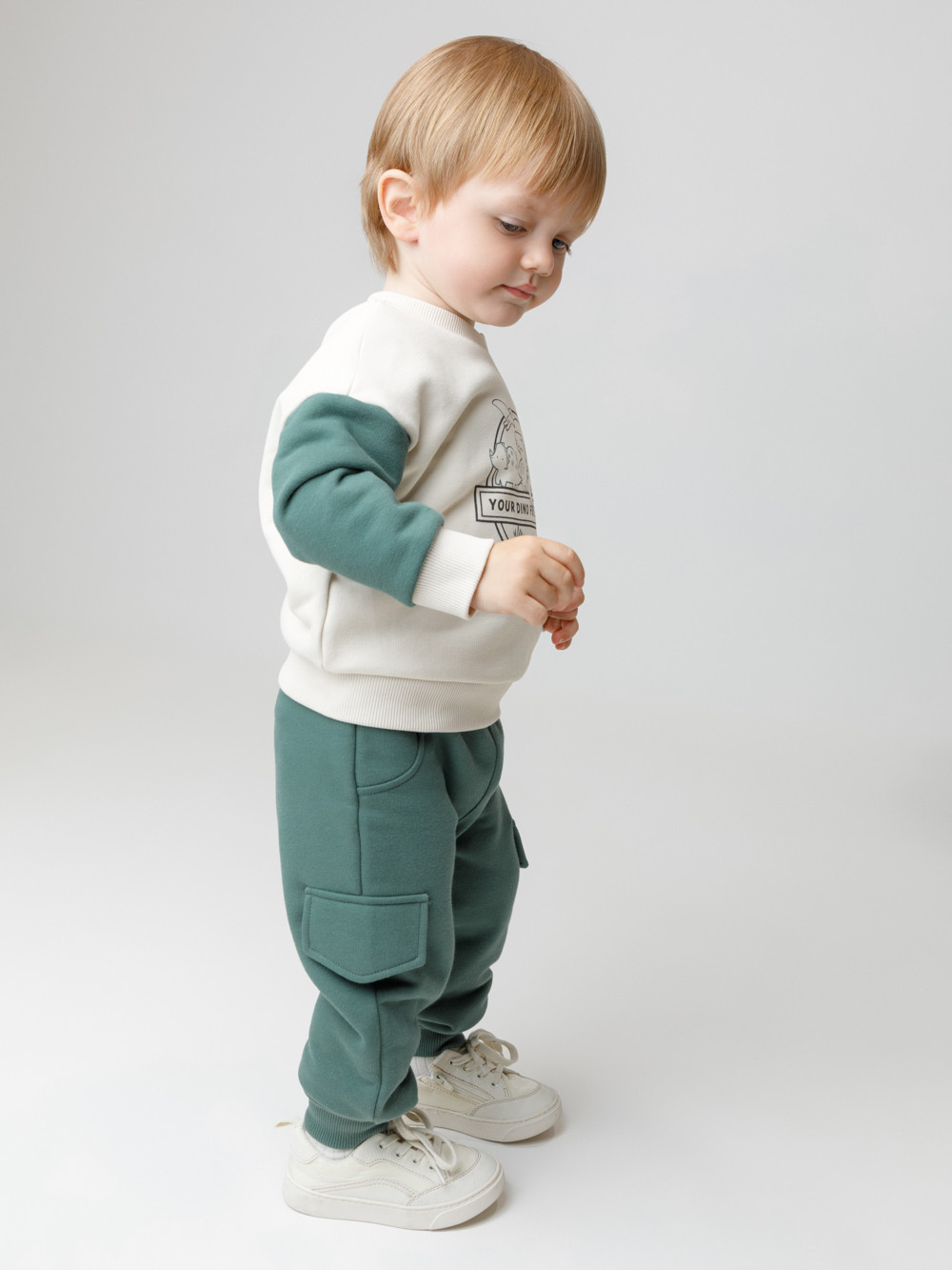 Брюки для мальчика, артикул: КР 400853, цвет: зеленый, фото 3