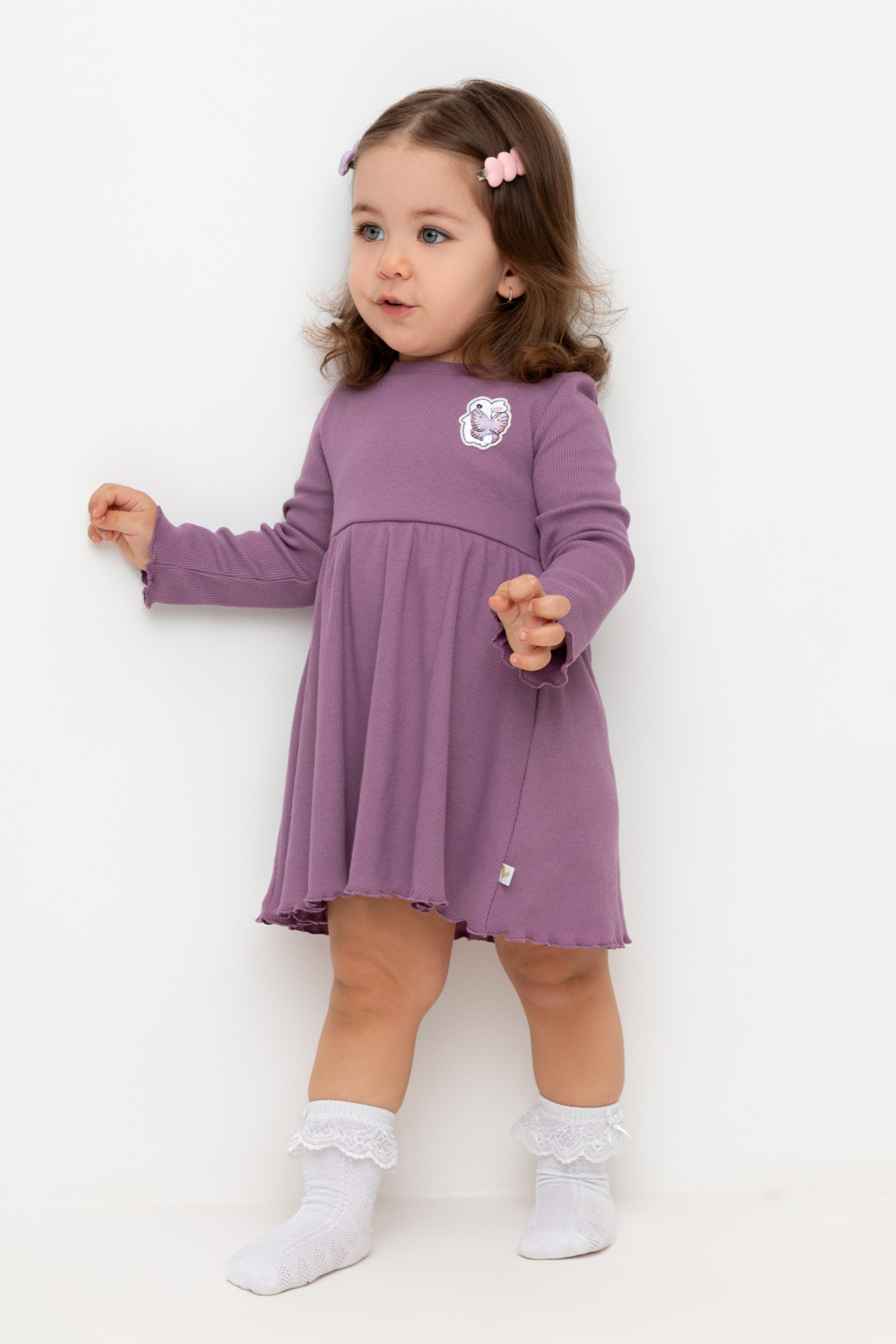 Платье для девочки, артикул: КР 5911, цвет: бордовый, фото 3