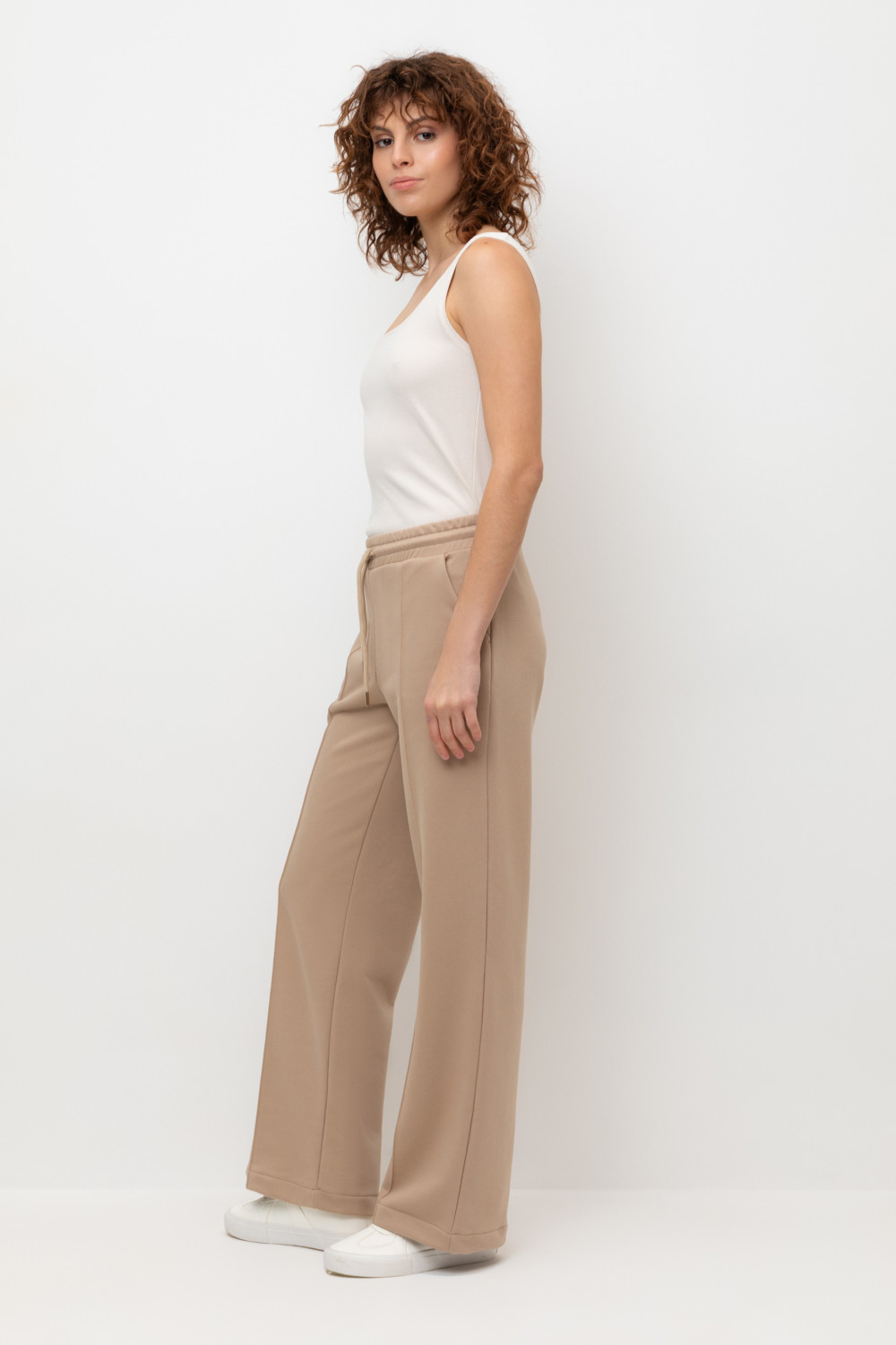 Брюки женские для мам, артикул: ЕВТ 4052/24, цвет: бежевый, фото 3