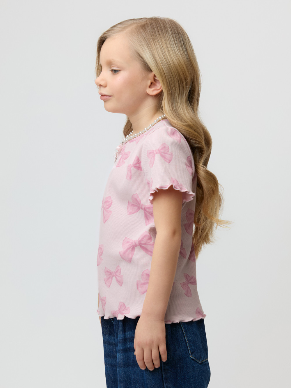 Футболка для девочки, артикул: КР 301996, цвет: светло-розовый, фото 3