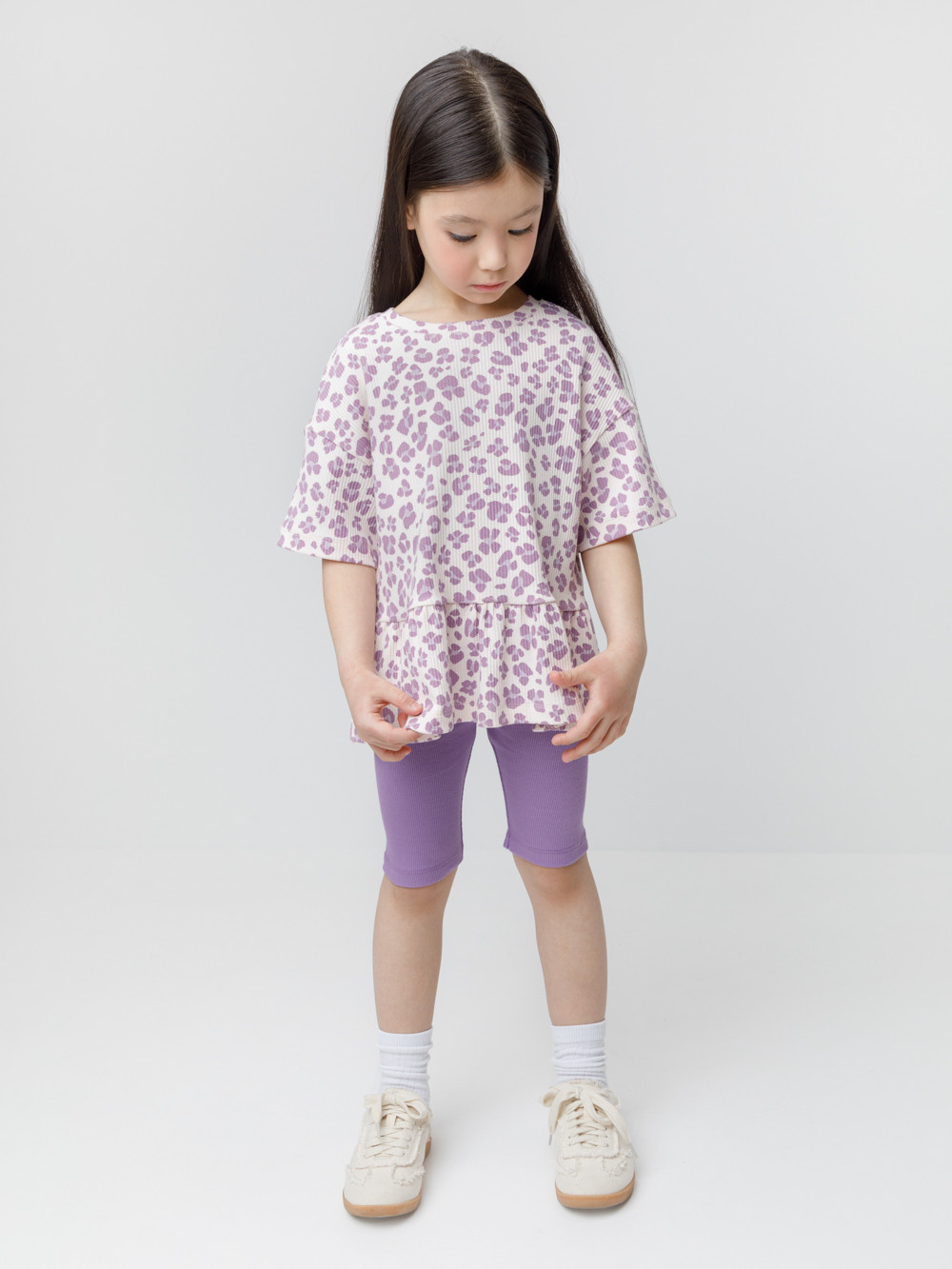 Велосипедки для девочки, артикул: КР 400556, цвет: фиолетовый, фото 3