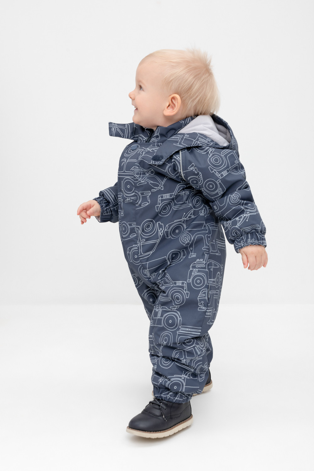 Комбинезоны утепленные для мальчика, артикул: ВК 60085/н/39 Ал, цвет: черный3, фото 3