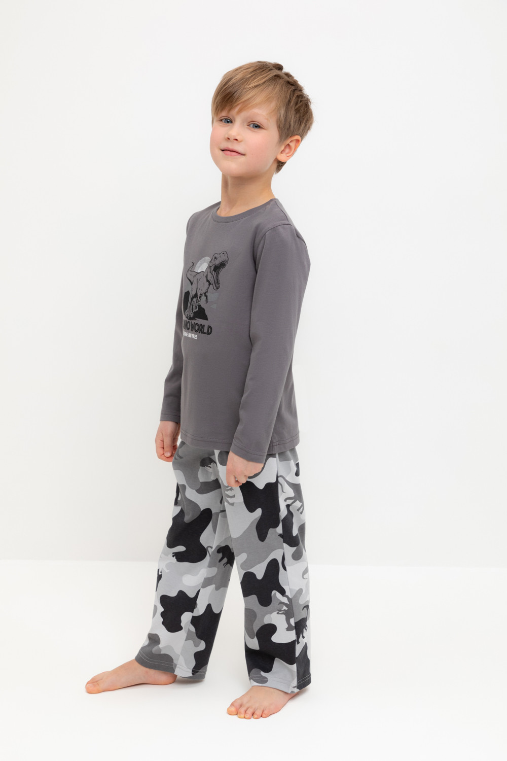 Пижама для мальчика, артикул: К 1600, цвет: темно-серый, фото 3