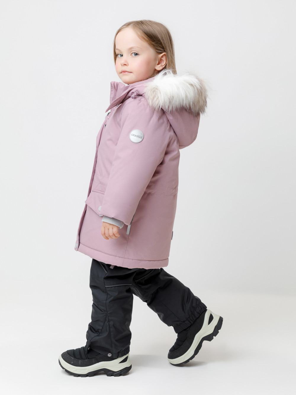 Куртка для девочки, артикул: ВК 38112/5 ГР, цвет: светло-розовый, фото 3