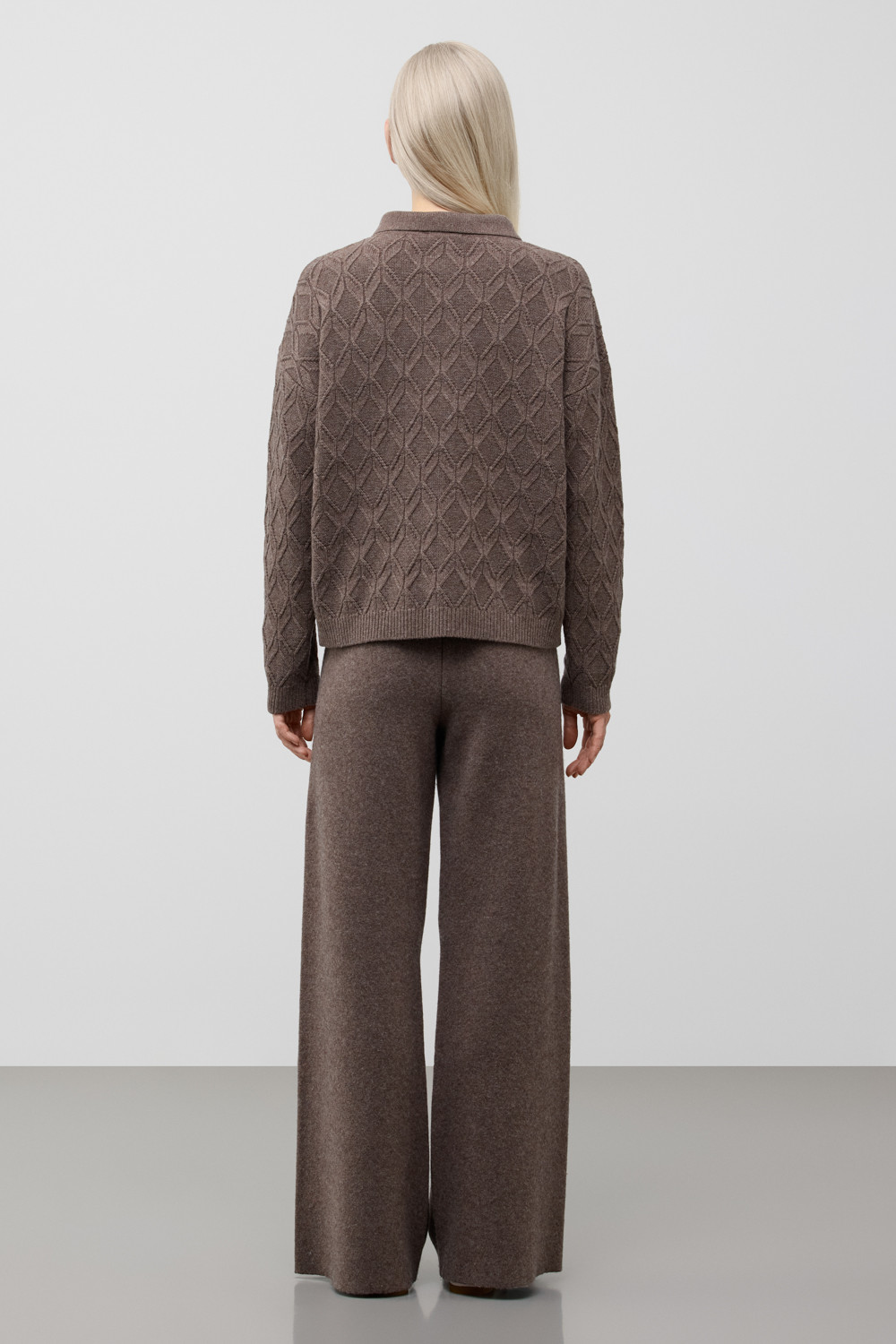 Джемперы женские для мам, артикул: ЕВ 30293/ш, цвет: коричневый, фото 3