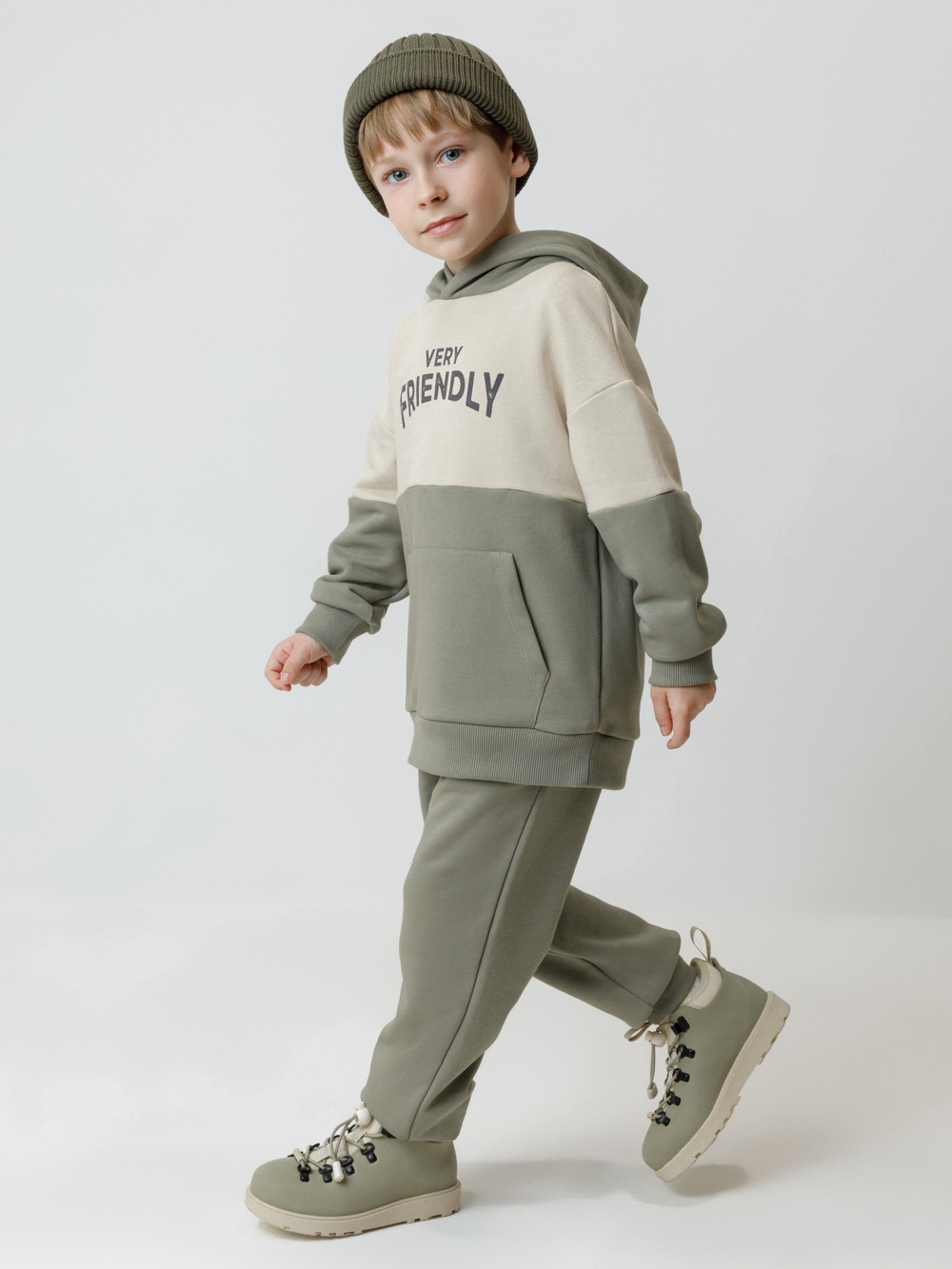 Брюки для мальчика, артикул: КР 400889, цвет: хаки, фото 3