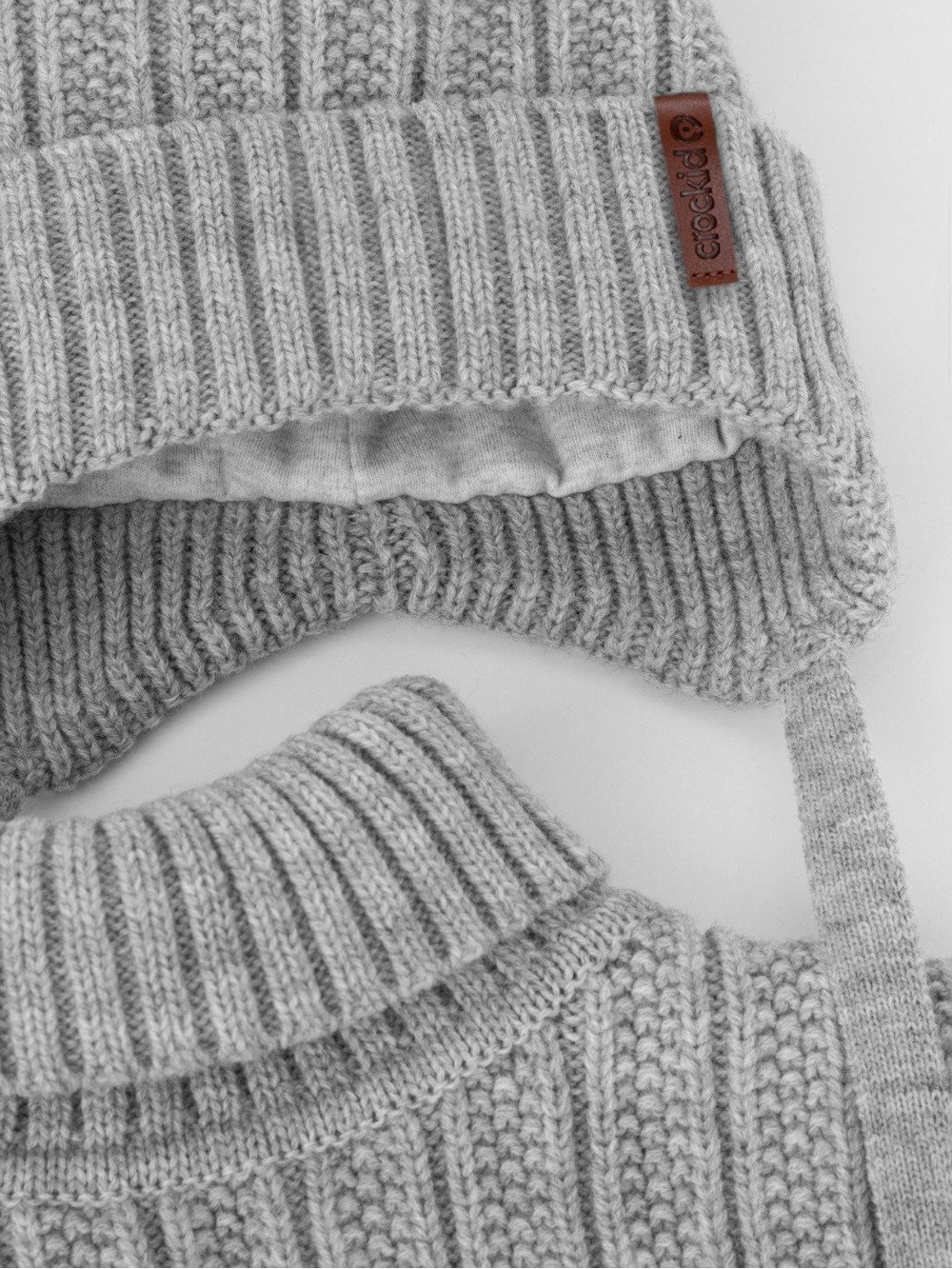 Комплект вязаный для мальчика, артикул: КВ 22014/ш, цвет: серый, фото 3