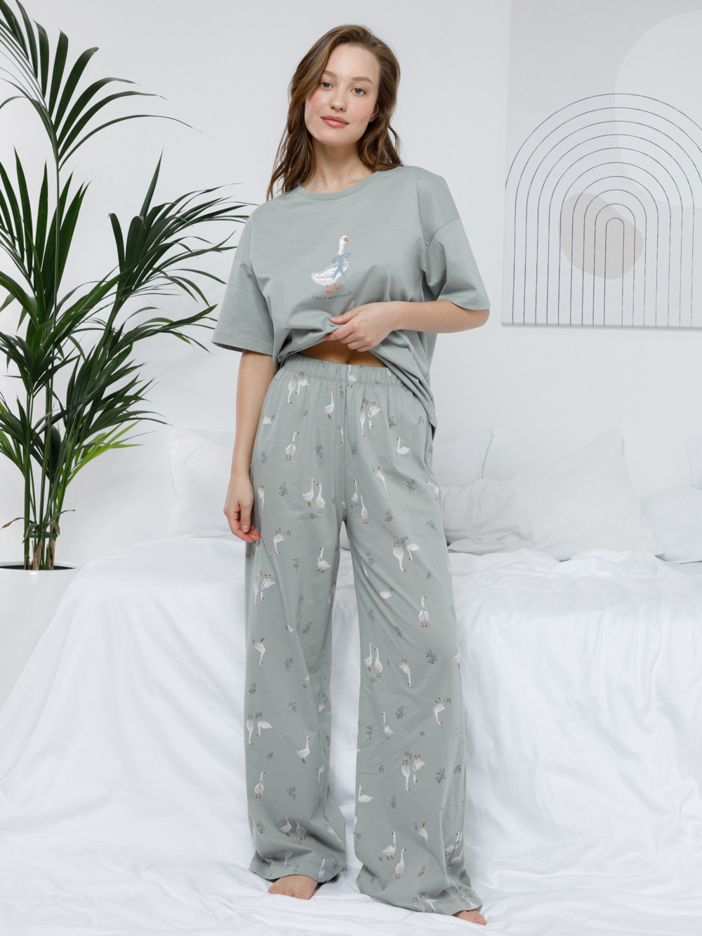 Комплекты для дома для мам, артикул: МП 20209, цвет: зеленый, фото 3