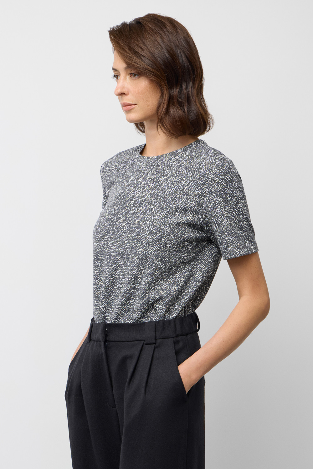 Футболки женские для мам, артикул: ЕВТ 3216, цвет: темно-серый, фото 3