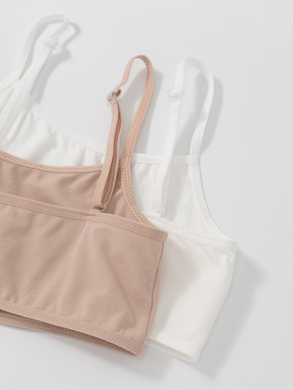 Майки для девочки, артикул: К 1197-2уп, цвет: бежевый, фото 3