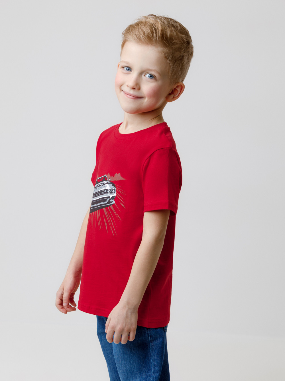 Футболка для мальчика, артикул: КР 301907, цвет: красный, фото 3