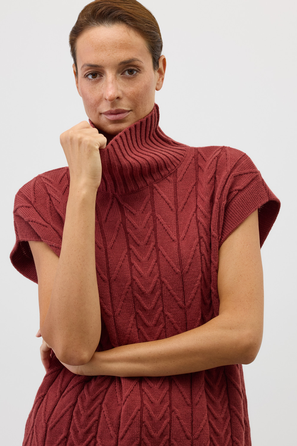 Жилеты женские для мам, артикул: ЕВ 30228/ш, цвет: коричневый, фото 3