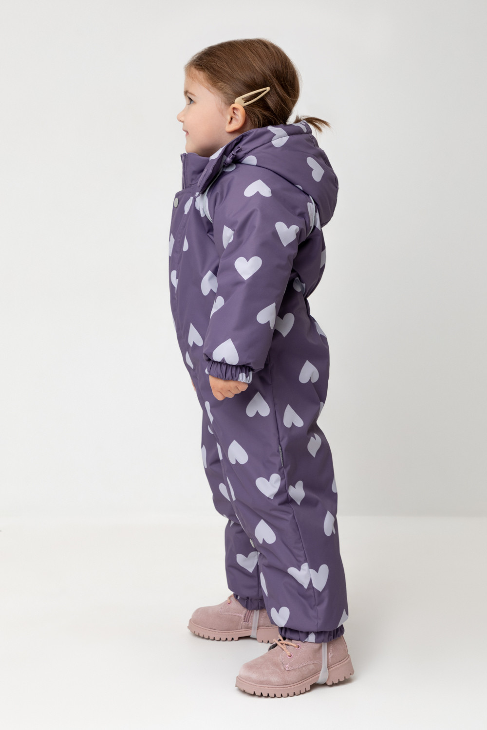 Комбинезоны утепленные для девочки, артикул: ВК 60113/н/3 УЗГ, цвет: фиолетовый, фото 3