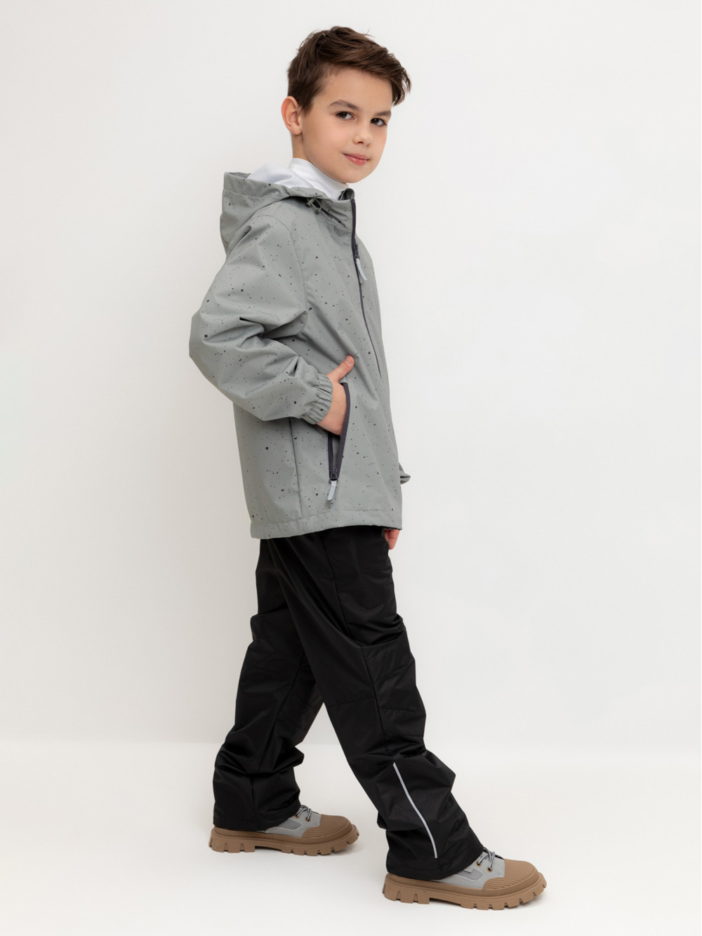 Куртки для мальчика, артикул: ВК 30141/н/4 Ал, цвет: зеленый, фото 3