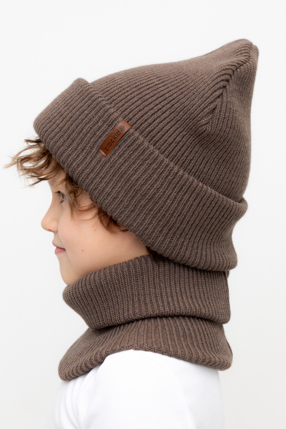 Комплекты вязаные, артикул: КВ 22016/ш, цвет: коричневый, фото 3