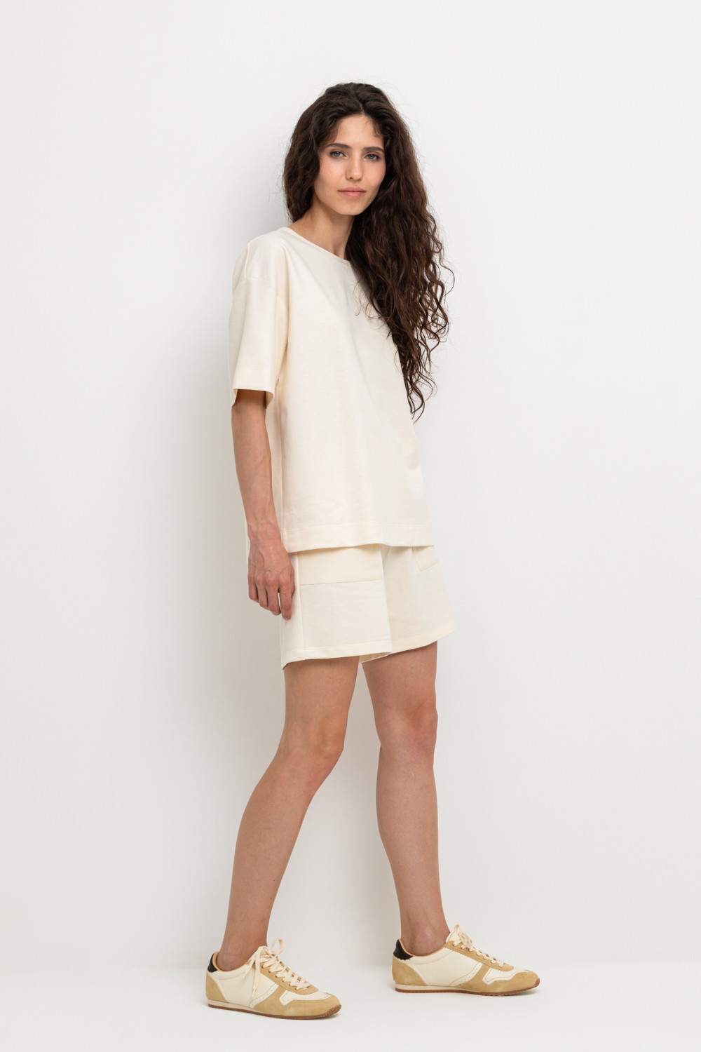 Шорты женские для мам, артикул: ЕВТ 4080, цвет: сливки2, фото 3