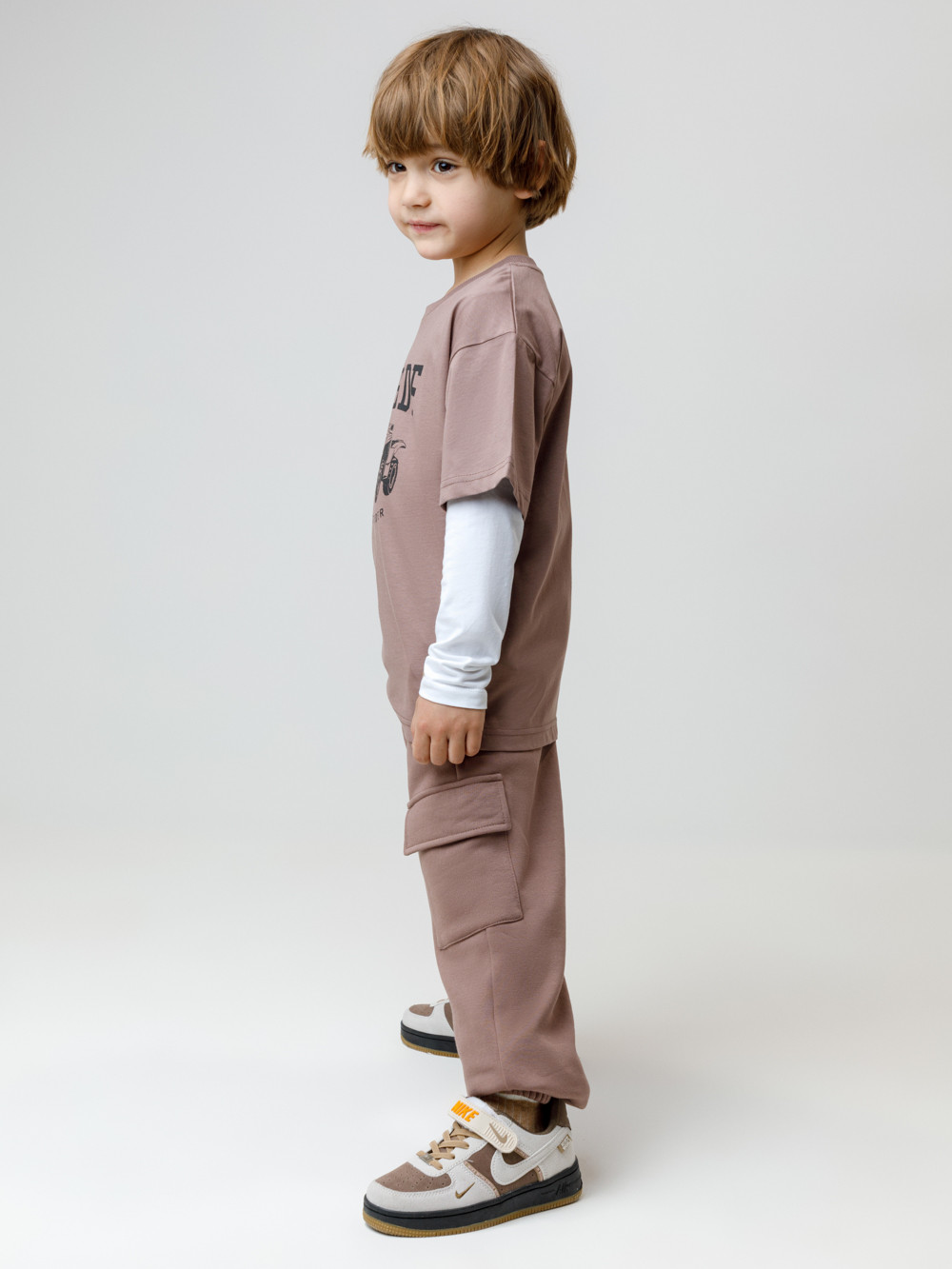 Футболка для мальчика, артикул: КР 302917, цвет: коричневый, фото 3